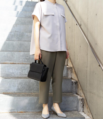 美シルエットテーパードパンツ