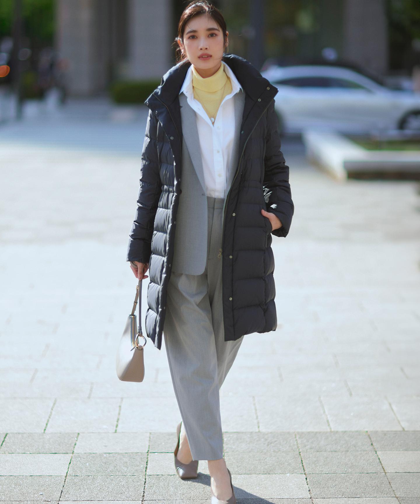 ウーステッドウール リブタートルネック ニット