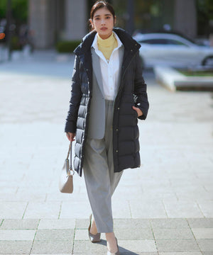 ウーステッドウール リブタートルネック ニット