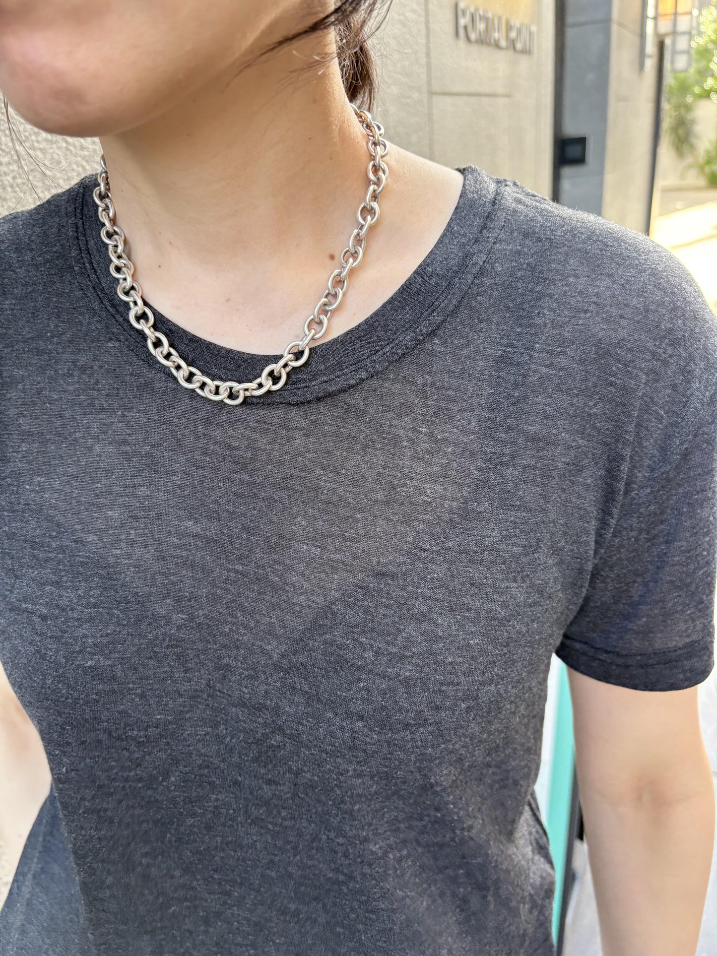 テンセルラウンドTシャツ