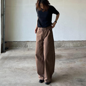 ブラウンデニムパンツ