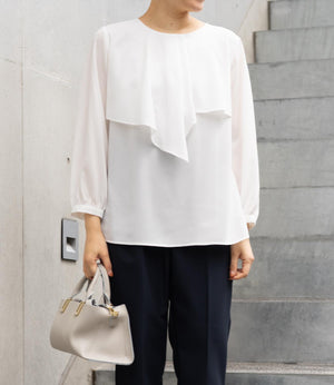 アシンメトリーフレアブラウス