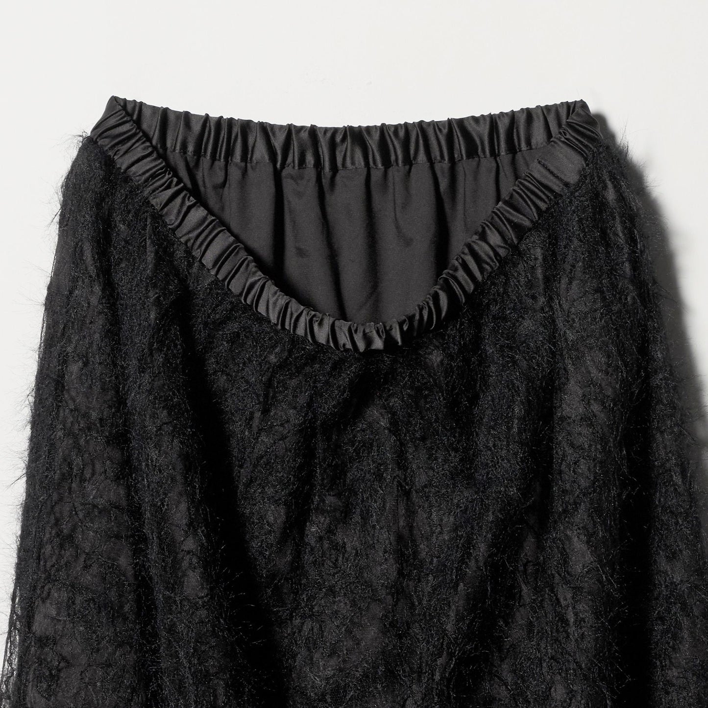 シアー レース ギャザー スカート