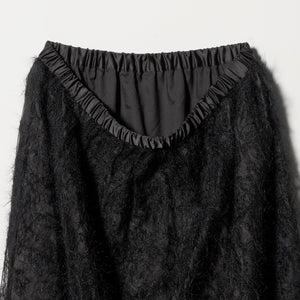 シアー レース ギャザー スカート