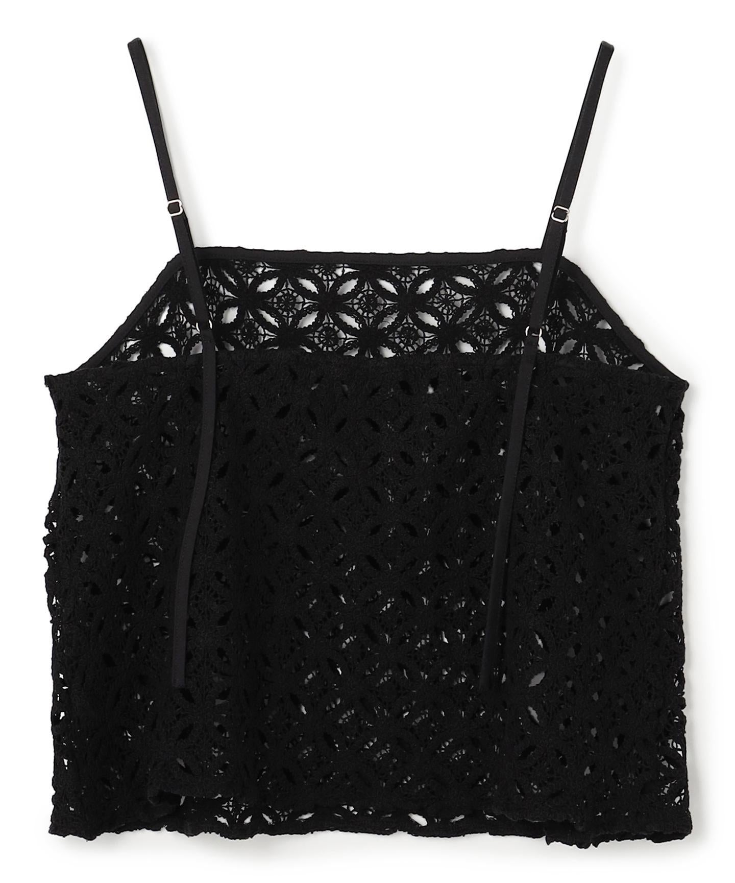 ラッセルレース キャミレイヤード Tシャツ