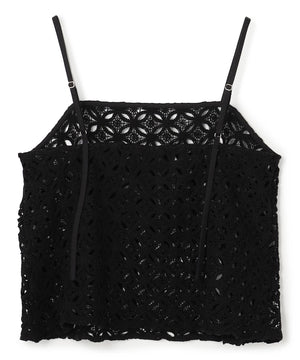 ラッセルレース キャミレイヤード Tシャツ