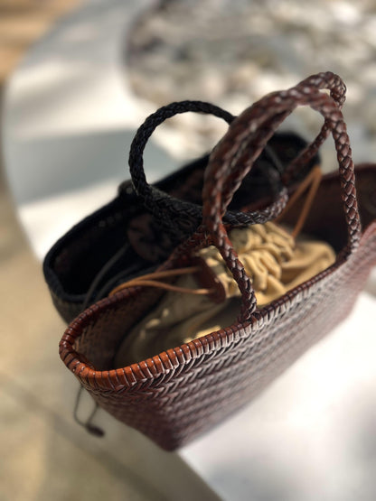 本革メッシュバック