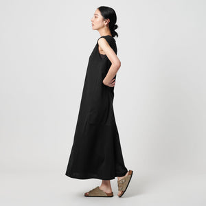 【WEB限定 Wardrobe DAILY MINIMAL】ティアード フレンチスリーブワンピース 接触冷感 吸水速乾