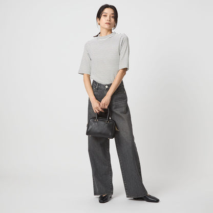 ニットライク モックネック カットソー