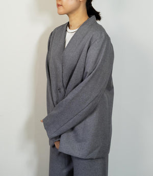 ツイードライクノーカラージャケット