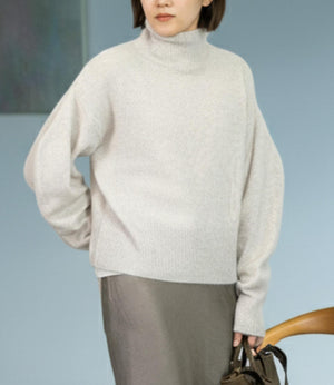 FOX混ボリュームスリーブニット