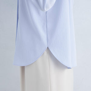 ピンタック 7分袖 ブラウス