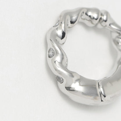 ネジリ フープ 2WAY カフ イヤリング