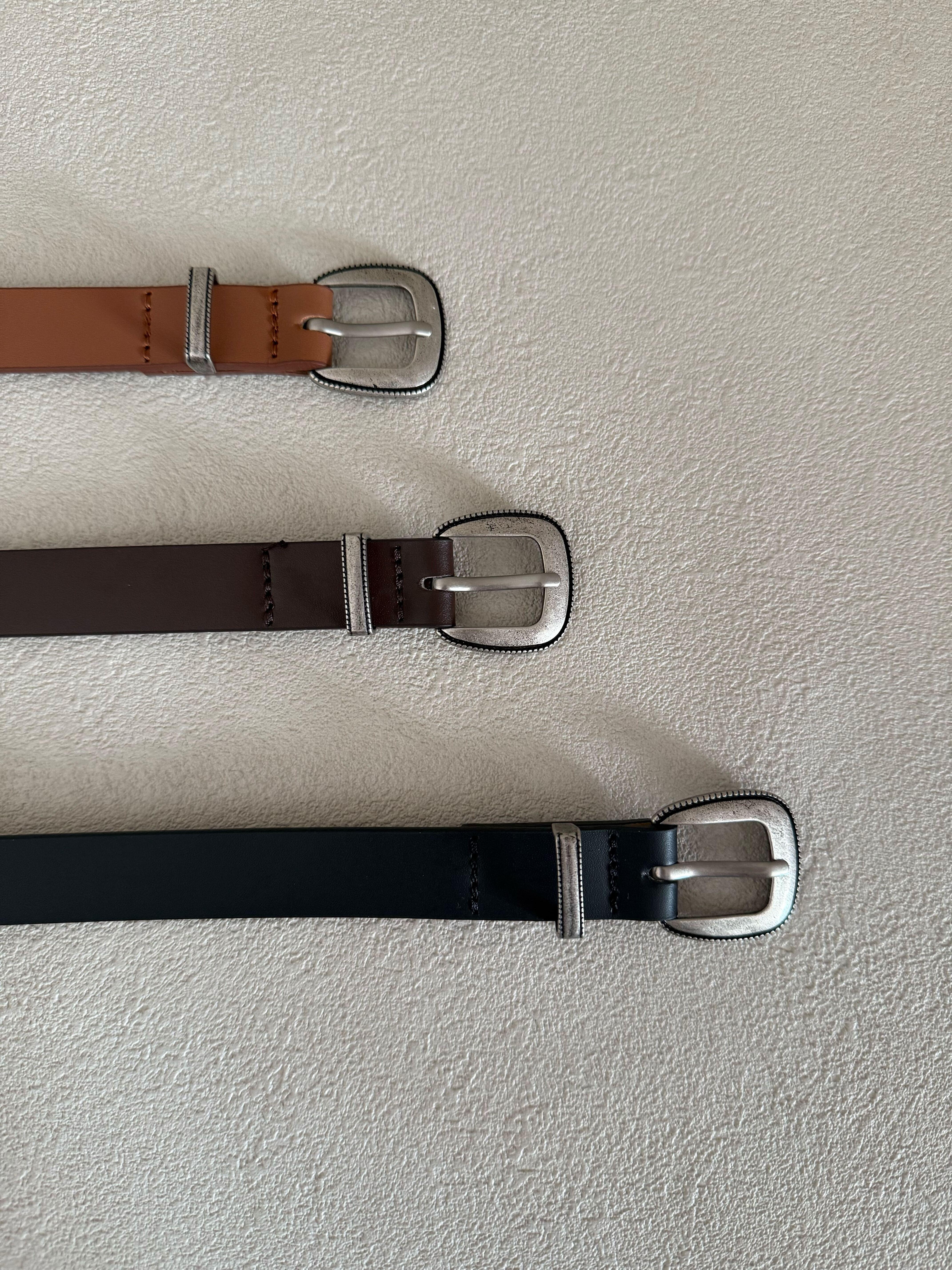 レザーウエスタンベルト – &DROBE (アンドローブ)