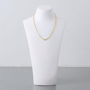 オーバルパヴェ チェーンネックレス