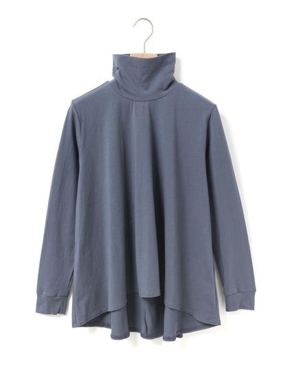 MidiUmi ハイネックフレアプルオーバー