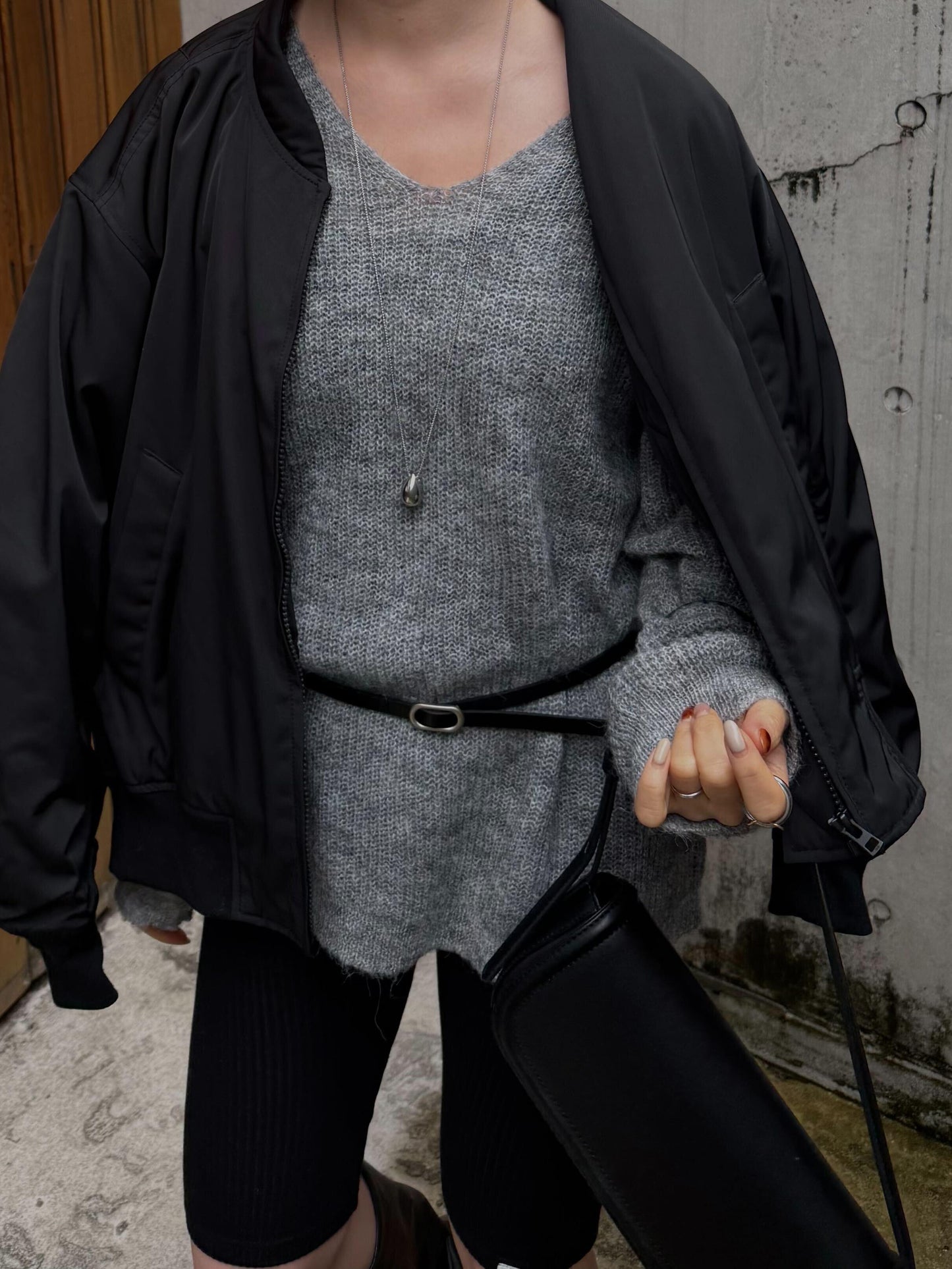 ウォータードロップ ロングネックレス