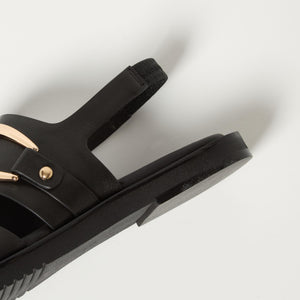 オーバルバックル サンダル15↑