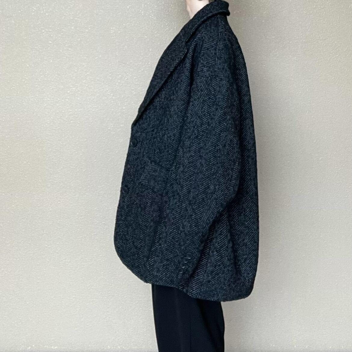 ヘリンボーンジャケットコート
