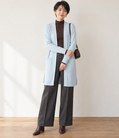 ロングニットカーディガン