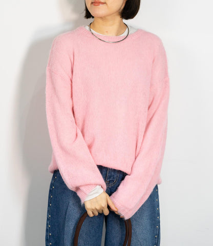 モヘアタッチアルパカブレンドニット