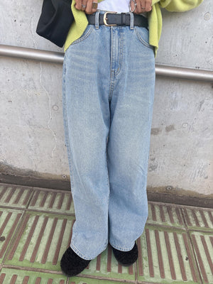 レッグラインワイドデニム