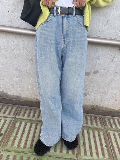 レッグラインワイドデニム