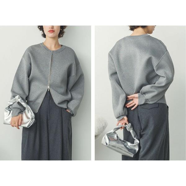 ダブルジップニットブルゾン