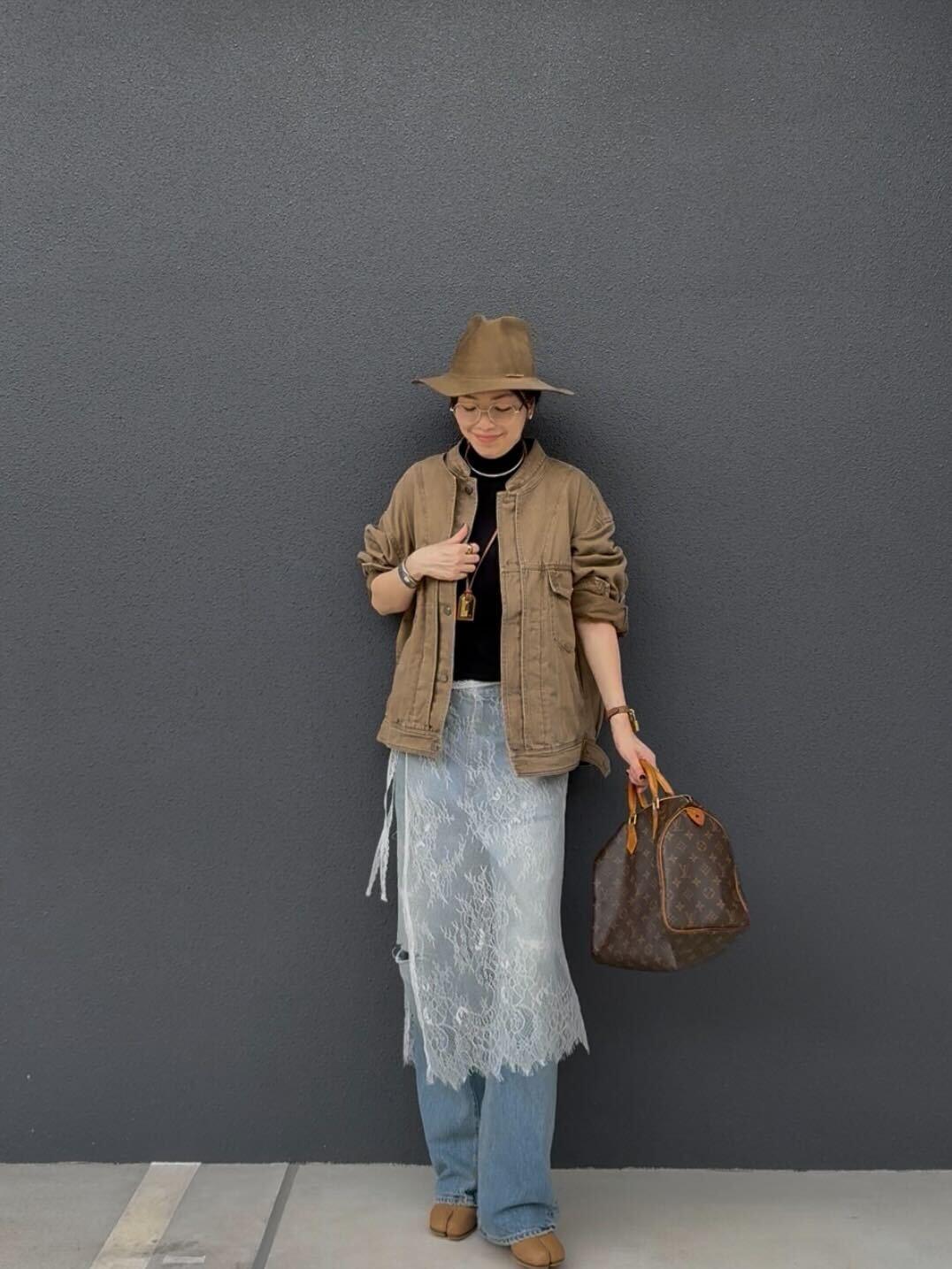 レイヤードエプロンスカート