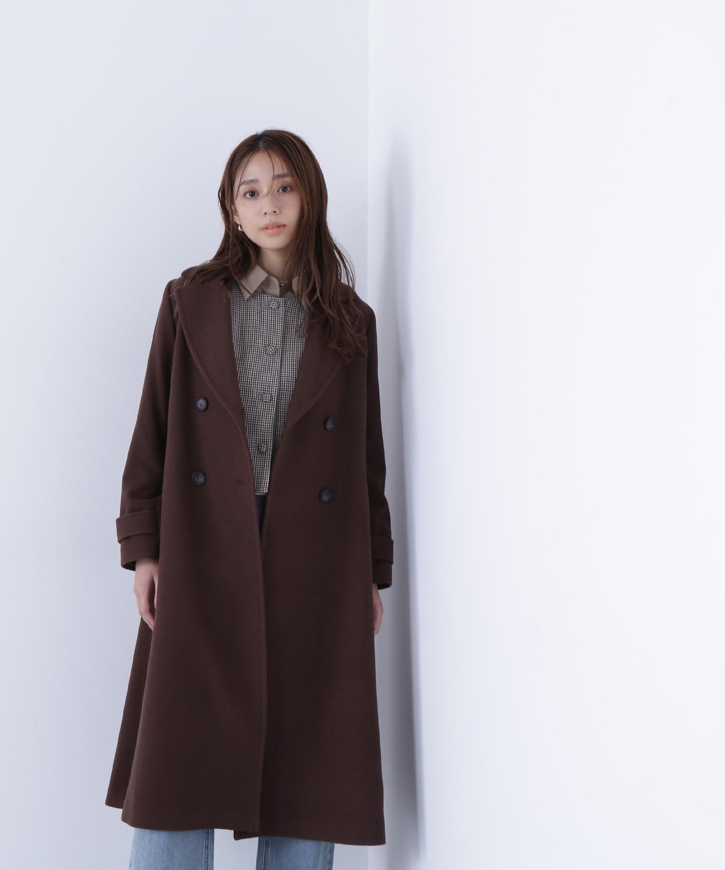 ビッグカラーダブルチェスターコート