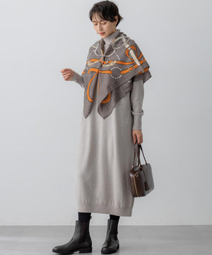 ウールカシミヤ デザイン ストール