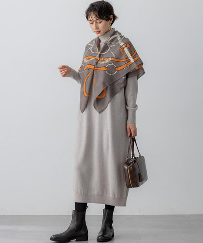 ウールカシミヤ デザイン ストール