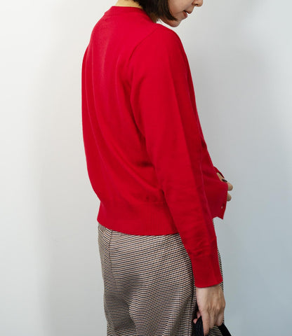 ふんわりタッチクルーネックカーディガン