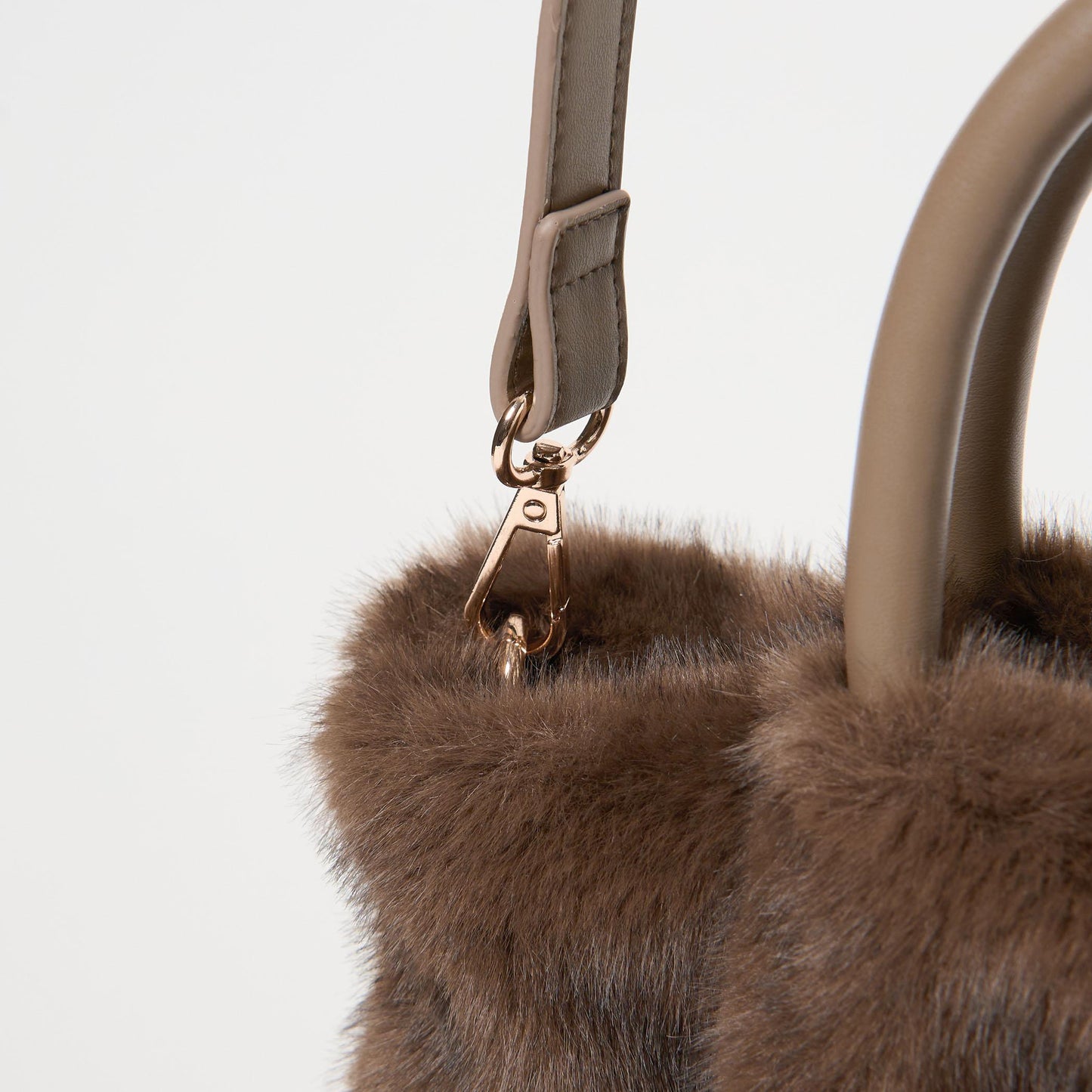 フェイクファー2WAY トートバッグ / ショルダーバッグ