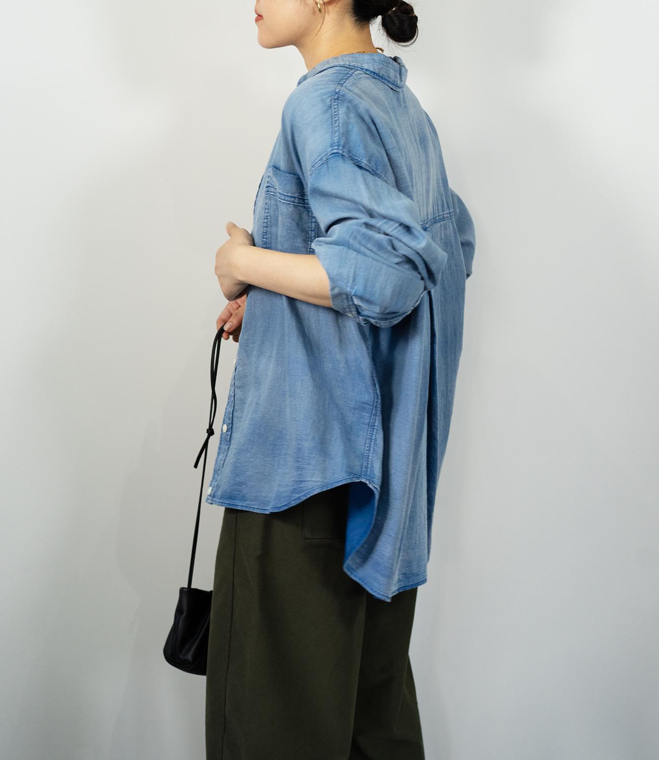 デニムライクシャツ