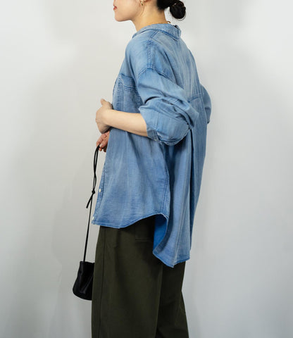デニムライクシャツ