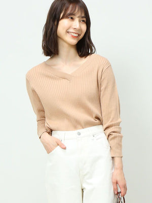 Vﾈｯｸﾜｲﾄﾞﾘﾌﾞ長袖