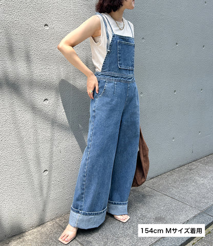 デニムサロペット