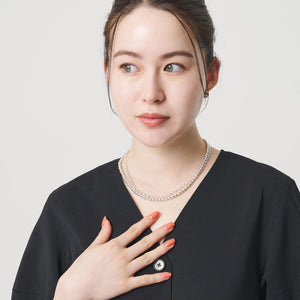 2連 ミックスチェーン 3WAY ネックレス