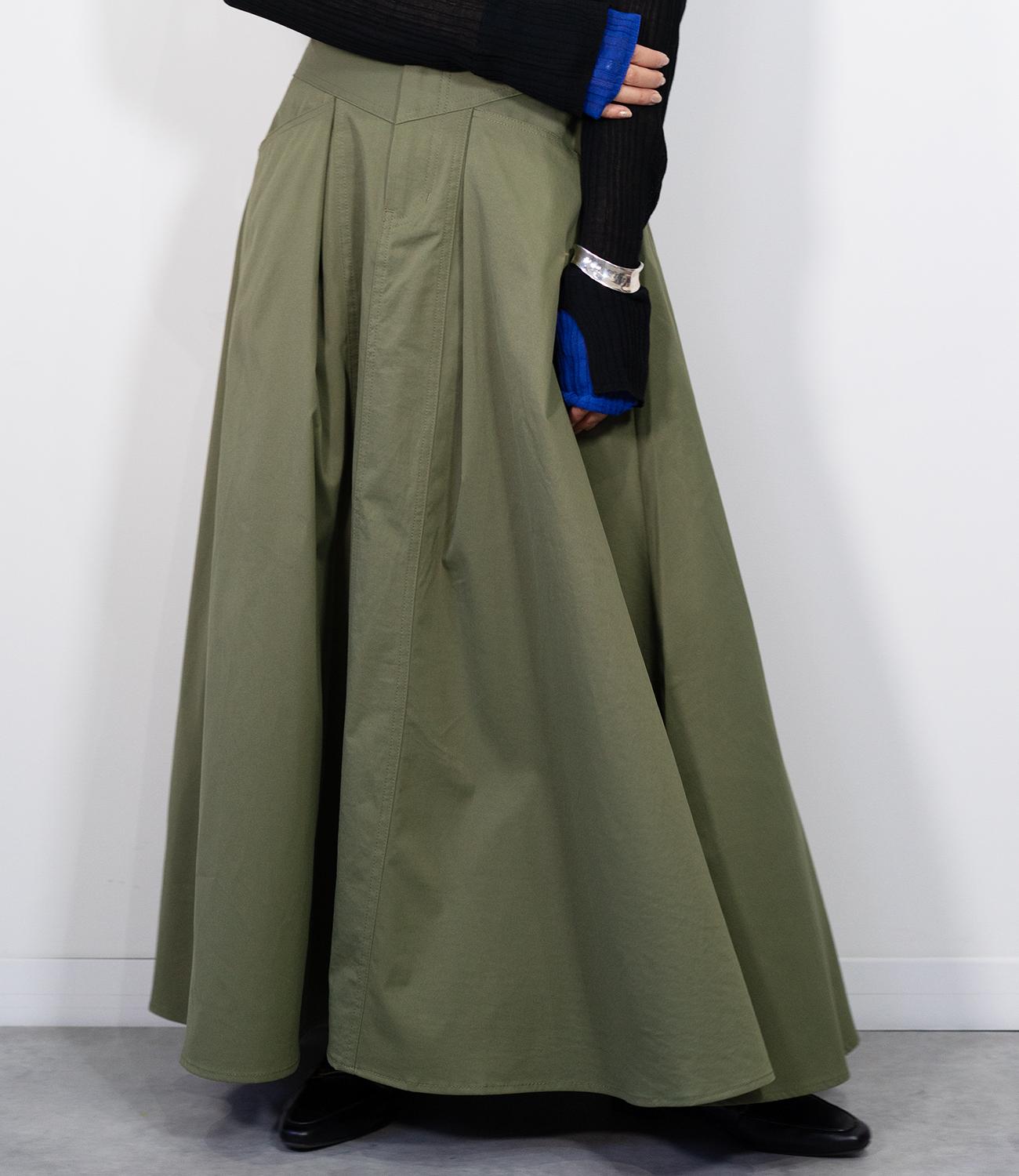 タックツイルフレアスカート