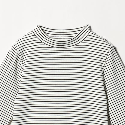 ニットライク モックネック カットソー