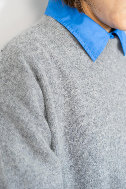 FOX混バックスリットオーバーニット