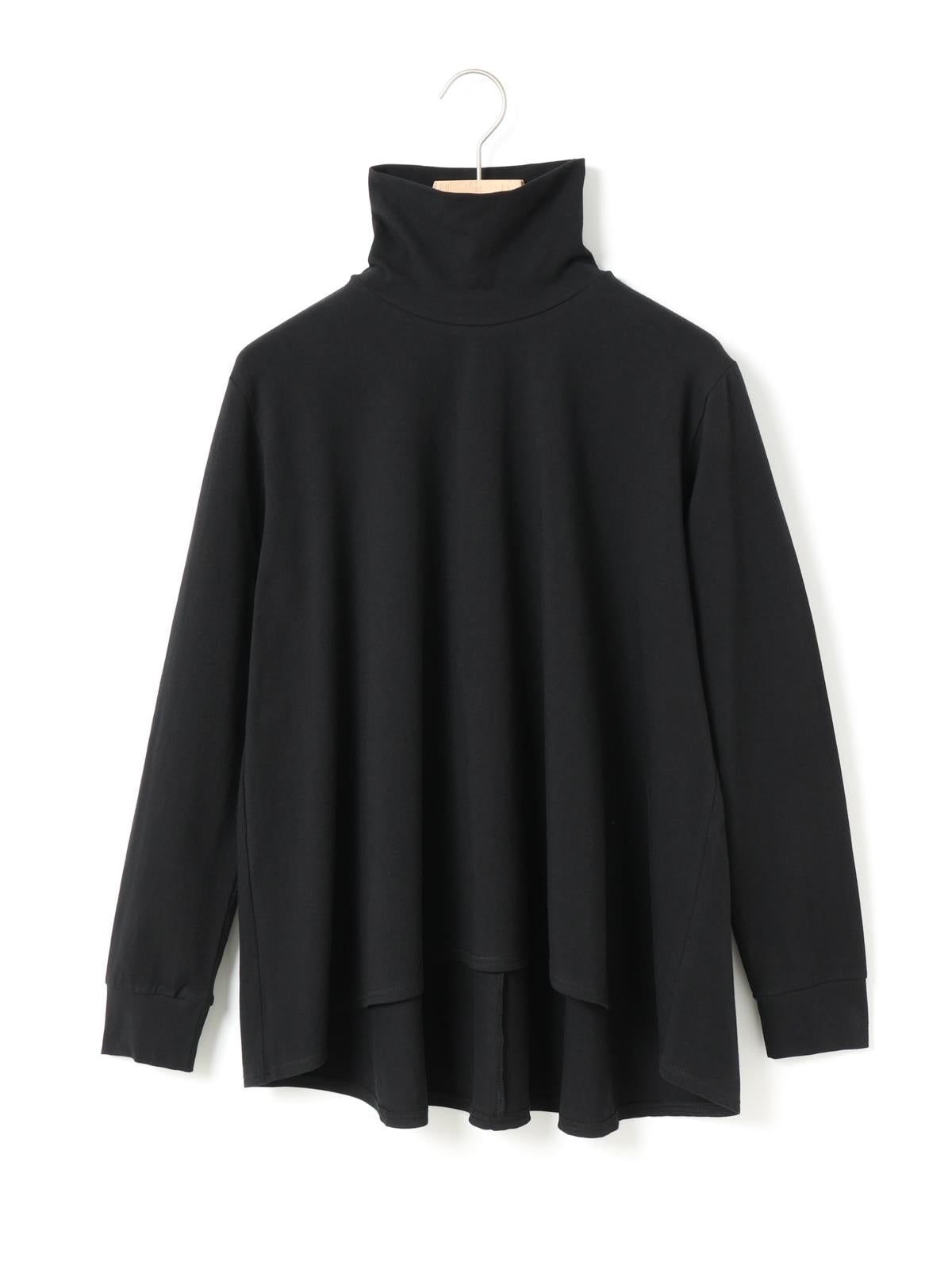 MidiUmi ハイネックフレアプルオーバー