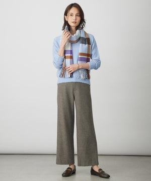 カシミヤチェック マフラー