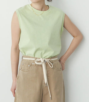 USAコットンコンパクトノースリーブカットソー