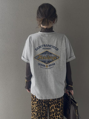 HaritageロゴバックプリントT