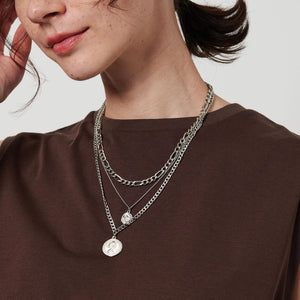 ミックスチェーン コインネックレス-3WAY-