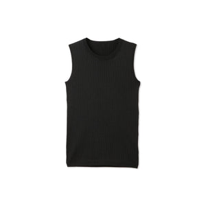 ブライトワイドリブスリーブレスニット≪手洗い可能≫