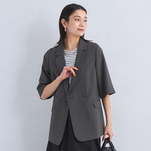 エアシカル ショート スリーブ ジャケット -マシンウォッシャブル・ストレッチ・UVカット-