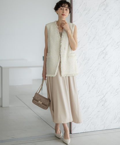 スエード キルティング ショルダーバッグ